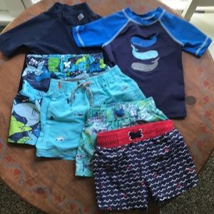 18M Boys Swim Bundle - shorts & rash guards